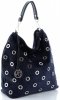 GEANȚĂ DIN PIELE shopper bag Vittoria Gotti bleumarin V3077Z